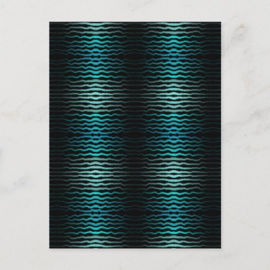 Küste Strand Salty Türkis Wave Abstrakte Kunst Postkarte (Vorderseite)