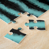Küste Strand Salty Türkis Wave Abstrakte Kunst Puzzle (Seite)