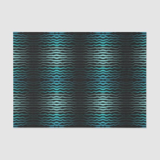 Küste Strand Salty Türkis Wave Abstrakte Kunst Seidenpapier (Vorderseite)