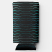 Küste Strand Salty Türkis Wave Abstrakte Kunst Selters Dosenkühler (Rückseite)