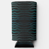 Küste Strand Salty Türkis Wave Abstrakte Kunst Selters Dosenkühler (Vorderseite)