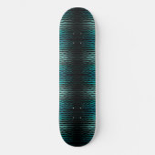 Küste Strand Salty Türkis Wave Abstrakte Kunst Skateboard (Vorderseite)