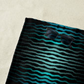 Küste Strand Salty Türkis Wave Abstrakte Kunst Strandtuch (Beispiel)