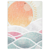 Küste/Strand/sonnig Klemmbrett (Rückseite)