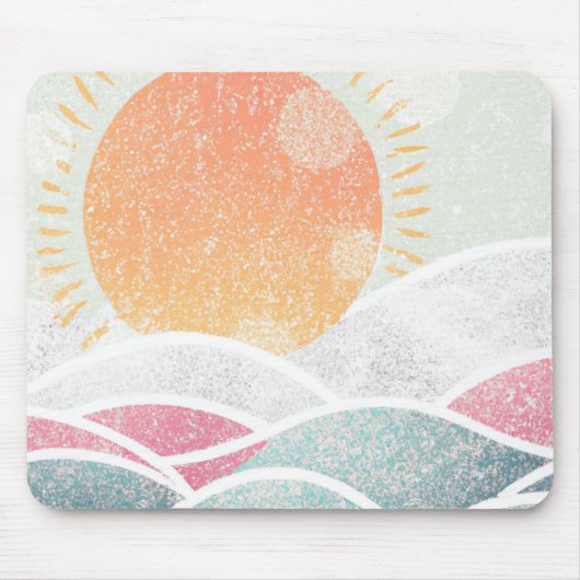 Küste/Strand/sonnig Mousepad (Vorne)