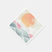 Küste/Strand/sonnig Serviette (Ecke)