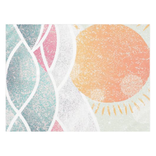 Küste/Strand/sonnig Tischdecke (Vorderseite (Horizontal))