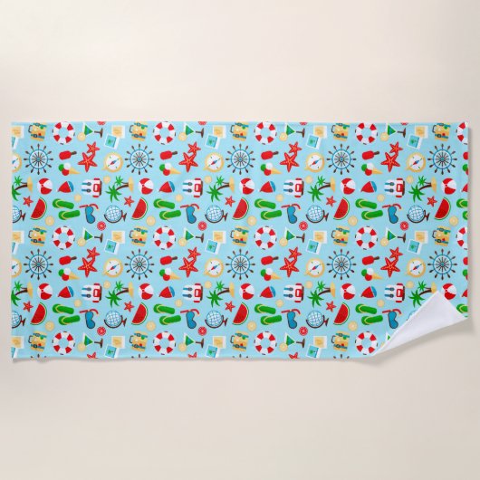 Küste Strandtuch (Vorderseite)