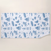 Küste Strandtuch (Vorderseite)