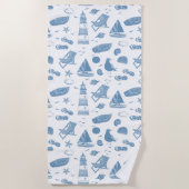 Küste Strandtuch (Vorderseite)