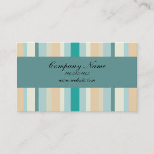 Küste Stripes Muster Visitenkarte