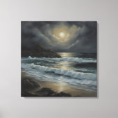 Küste Taranaki - Stretchierte Canvas Print Leinwanddruck (Vorderseite)