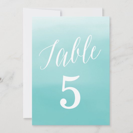 Küste | TISCHNUMMERN (Vorderseite)