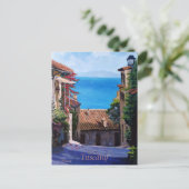 Küste Toskana Street View Feiertagspostkarte (Stehend Vorderseite)