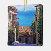 Küste Toskana Street View Keramikornament (Links)