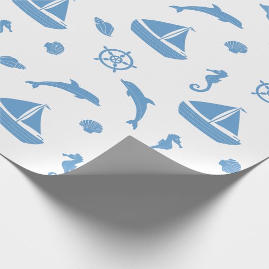 Küste und Nautik Geschenkpapier (Ecke)