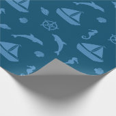 Küste und Nautik Geschenkpapier (Ecke)