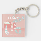 Küste von Amalfi, Art Reisen, Pasta Schlüsselanhänger (Rückseite)