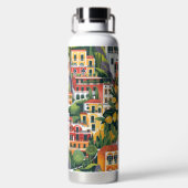 Küste von Amalfi: Iconische europäische Destinatio Trinkflasche (Rückseite)