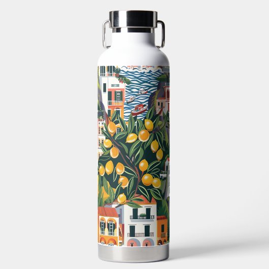 Küste von Amalfi: Iconische europäische Destinatio Trinkflasche (Vorderseite)