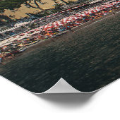 Küste von Amalfi in Italien Poster (Ecke)