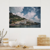 Küste von Amalfi in Italien Poster (Küche)