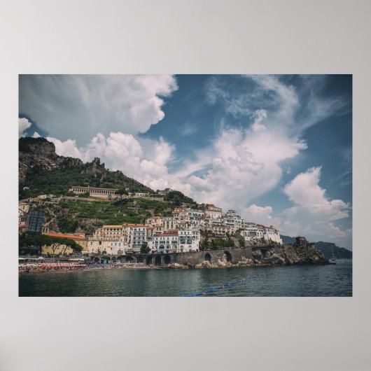 Küste von Amalfi in Italien Poster (Vorne)