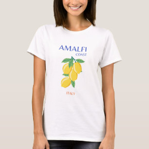 Küste von Amalfi, Italien, Reisen Kunst, Pastel, O T-Shirt