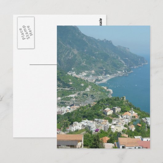 Küste von Amalfi Postkarte (Vorne/Hinten)