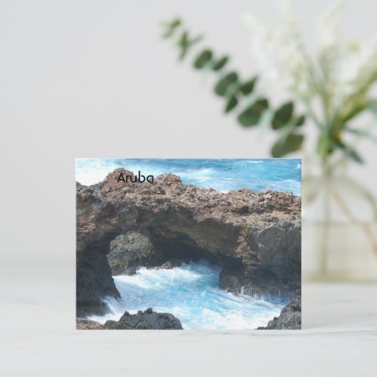 Küste von Aruba Postkarte (Stehend Vorderseite)