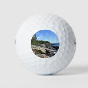 Küste von Bar Island im Acadia National Park Golfball