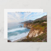 Küste von Big Sur Postkarte (Vorne/Hinten)