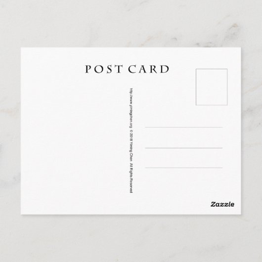 Küste von Big Sur Postkarte (Rückseite)