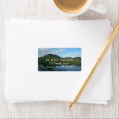 Küste von British Columbia im Landschaftlichen Kan Adressaufkleber (Insitu)