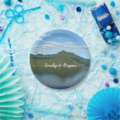 Küste von British Columbia im Landschaftlichen Kan Pappteller (Party)