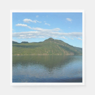 Küste von British Columbia im Landschaftlichen Kan Serviette