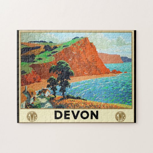 Küste von Devon Puzzle (Horizontal)