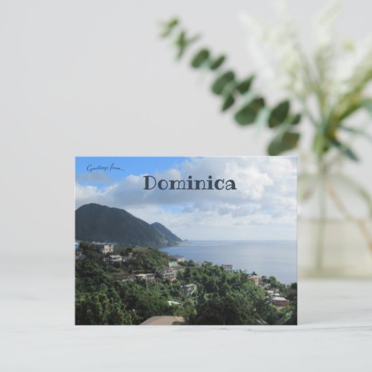 Küste von Dominica Postkarte (Stehend Vorderseite)
