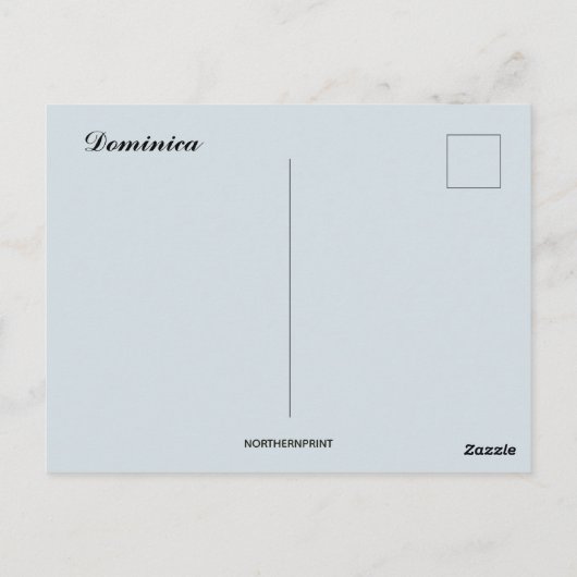 Küste von Dominica Postkarte (Rückseite)