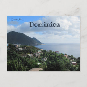 Küste von Dominica Postkarte