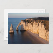 Küste von Etretat, Normandie, Frankreich Postkarte (Vorne/Hinten)