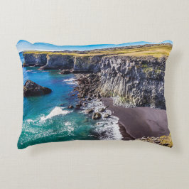 Küste von Hellnahraun, Island Dekokissen