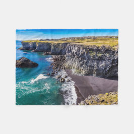 Küste von Hellnahraun, Island Fleecedecke