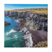 Küste von Hellnahraun, Island Fliese (Vorderseite)