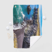 Küste von Hellnahraun, Island Golfhandtuch (Insitu)