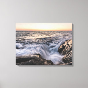 Küste von Lofoten Landschaftsfoto Leinwanddruck