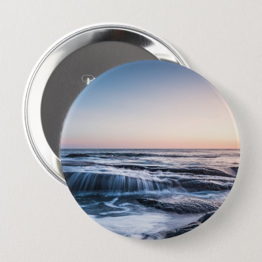 Küste von Lofoten Norwegen Button (Vorne & Hinten)