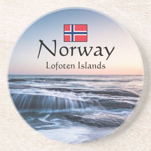 Küste von Lofoten Norwegen Getränkeuntersetzer (Vorne)