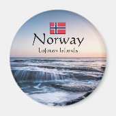 Küste von Lofoten Norwegen Magnet (Vorne)