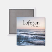 Küste von Lofoten Norwegen Magnet (Vorderseite/Rückseite)